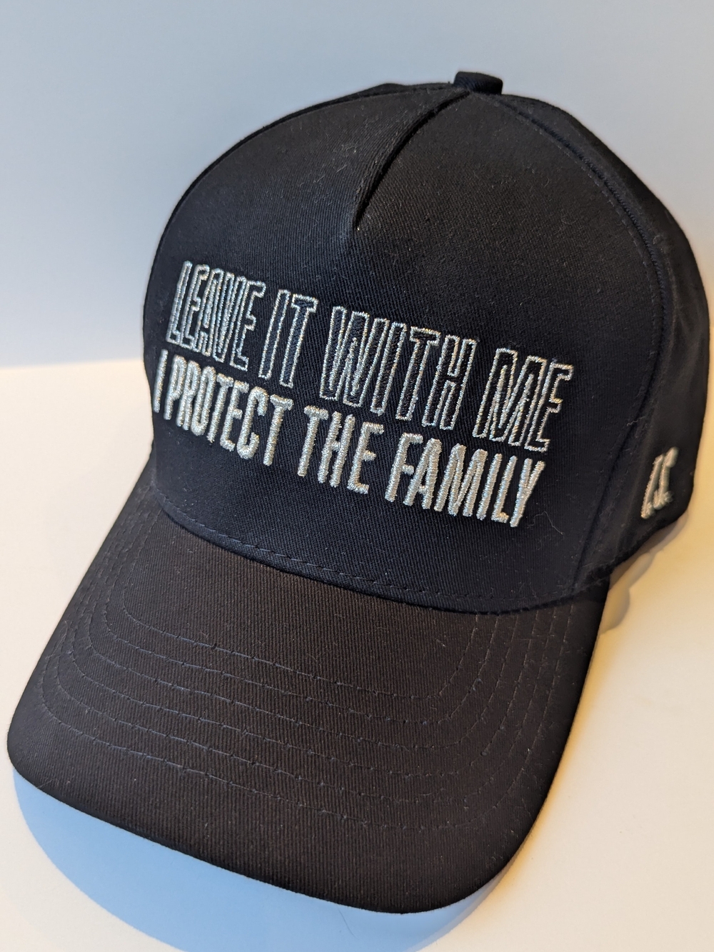 Taylor Swift Black Baseball Cap with White Embroidered Text